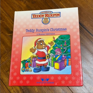 Vintage 1986 Teddy Ruxpin’s Christmas A Musical Celebration World of Wonder book